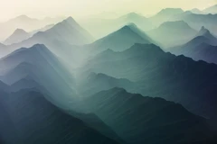 Dãy núi mờ sương ở Coahuila, Mexico. (Nguồn: NatGeo)