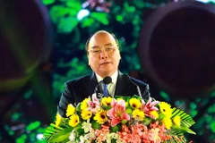 Thủ tướng Nguyễn Xuân Phúc phát biểu tại lễ khai mạc. (Ảnh: Thống Nhất/TTXVN)