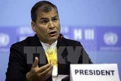 Tổng thống Ecuador Rafael Correa. (Nguồn: THX/TTXVN) 