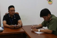 Một đối tượng chống phá nhà nước tại tỉnh Bình Dương. (Nguồn: TTXVN) 
