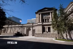 Trụ sở Ngân hàng trung ương Nhật Bản tại thủ đô Tokyo. (Ảnh: Kyodo/TTXVN)