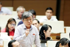 Đại biểu Quốc hội TP Hồ Chí Minh Trương Trọng Nghĩa phát biểu ý kiến. (Ảnh: Trọng Đức/TTXVN)