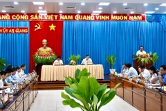 Quang cảnh buổi làm việc. (Ảnh: Thanh Sang/TTXVN)