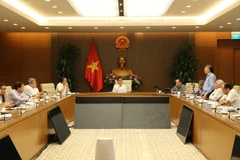 Quang cảnh buổi làm việc. (Ảnh: TTXVN phát)