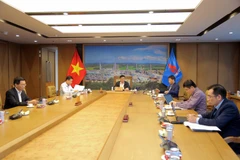 Toàn cảnh giao ban Ban Điều hành của PetroVietnam. (Ảnh: PV/Vietnam+)