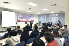 Hội nghị khoa học toàn quốc về Dệt may-Da giày lần thứ 2 được tổ chức sáng 15/1, tại Hà Nội. (Ảnh: Đức Duy/Vietnam+)