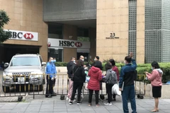 Một trong những điểm phong tỏa dịch COVID-19 trên địa bàn Hà Nội. (Ảnh: Đức Duy/Vietnam+)