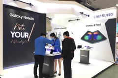 Xuất khẩu Điện thoại và linh kiện tiếp tục dẫn đầu trong quý 1. (Ảnh: Đức Duy/Vietnam+)