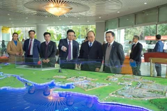 Lãnh đạo Đảng và Nhà nước thăm và làm việc với PetroVietnam. (Ảnh: PV/Vietnam+)