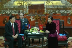 Quang cảnh buổi tiếp. (Ảnh: Nguyễn Văn Cảnh/Vietnam+)