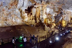 Động Thiên đường một kỳ quan thuộc Di sản thiên nhiên thế giới Vườn Quốc gia Phong Nha-Kẻ Bàng, tỉnh Quảng Bình. (Ảnh: Thanh Hà/TTXVN)