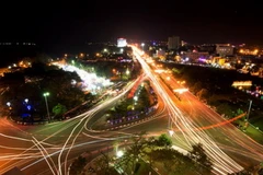 Thành phố Quy Nhơn về đêm (khu vực được quy hoạch Quảng trường Trung tâm của tỉnh). (Nguồn: quynhon.gov)