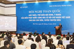 Triển khai đồng bộ các biện pháp thi hành Hiến pháp năm 2013