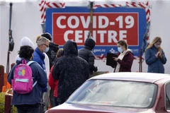 Một trung tâm xét nghiệm COVID-19 ở Wellington, New Zealand. (Ảnh: AFP/TTXVN)