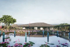 Phối cảnh quy hoạch bảo tồn, tôn tạo Khu lưu niệm Chủ tịch Hồ Chí Minh. (Nguồn: Vietnam+)