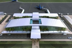 Phối cảnh Cảng hàng không Sa Pa. (Nguồn: baotainguyenmoitruong.vn)