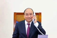 Thủ tướng Nguyễn Xuân Phúc điện đàm với Thủ tướng Australia Scott Morrison. (Ảnh: Thống Nhất/TTXVN)