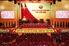 Phiên tham luận tại hội trường, sáng 27/1/2021. (Ảnh: TTXVN)