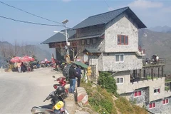 Công trình Panorama trên đèo Mã Pì Lèng sau cải tạo. (Ảnh: Nguyễn Chiến/TTXVN)