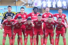 Bình Dương là đội đầu tiên trong kỷ nguyên V-League bốn lần vô địch. Dễ hiểu khi họ áp đảo danh sách đội hình tiêu biểu. (Ảnh: Minh Chiến/Vietnam+)