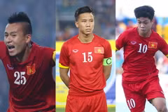 Từ trái qua phải, Huy Toàn, Ngọc Hải, Công Phượng có tên trong đội hình tiêu biểu SEA Games 28. (Ảnh: Minh Chiến/Vietnam+)