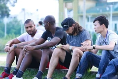 Để U21 Hoàng Anh Gia Lai tập trung cho giải đấu, các ngoại binh này tạm thời chưa được tập cùng đội bóng. (Ảnh: Minh Chiến/Vietnam+)