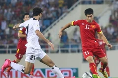 Tuyển Việt Nam cần thêm nhiều trận với các đối thủ mạnh để tích lũy kinh nghiệm. (Ảnh: Minh Chiến/Vietnam+)