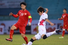 U23 Việt Nam đã chơi một trận đấu sòng phẳng với đối thủ tới từ J-League 2. (Ảnh: Đỗ Đen/Vietnam+)