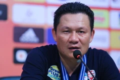 Công Phượng, Tuấn Anh xứng đáng với mọi lời khen ngợi vào lúc này. (Ảnh: Minh Chiến/Vietnam+)