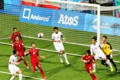 U23 Myamar (áo đỏ) đang có chuỗi trận toàn thắng tại SEA Games 28. (Ảnh: AFF)
