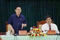 Chủ tịch Quốc hội Vương Đình Huệ phát biểu chỉ đạo. (Ảnh: Doãn Tấn/TTXVN)