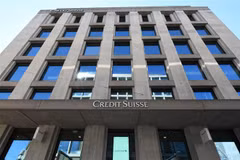 Một tòa nhà của Credit Suisse tại Geneva, Thụy Sĩ, ngày 4/4/2023. (Ảnh: THX/ TTXVN)