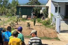 Cơ quan điều tra phong tỏa hiện trường. (Ảnh: TTXVN phát)