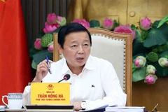 Phó Thủ tướng Trần Hồng Hà phát biểu chỉ đạo. (Ảnh: Phạm Kiên/TTXVN)