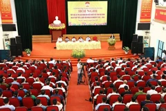 Quang cảnh buổi tiếp xúc cử tri. (Ảnh: Vũ Hà/TTXVN)