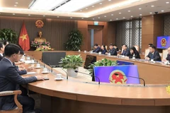 Quang cảnh buổi tiếp. (Nguồn: Nhân Dân)