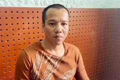 Bị can Chau Sóc Phol tại Cơ quan An ninh điều tra. (Ảnh: TTXVN phát)