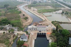 Một công trình thủy lợi tại Hà Nội. (Ảnh minh họa: Vũ Sinh/TTXVN)