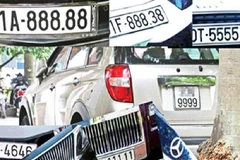 Áp dụng thống nhất mức giá khởi điểm chung với đấu giá biển số ôtô