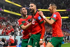 Maroc lập kỳ tích vào bán kết World Cup 2022. (Ảnh; AFP)