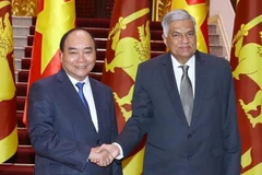 Thủ tướng Nguyễn Xuân Phúc tiếp Thủ tướng Sri Lanka Ranil Wickremesinghe. (Ảnh: Thống Nhất/TTXVN)