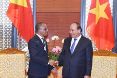 Thủ tướng Nguyễn Xuân Phúc tiếp Bộ trưởng Ngoại giao và Hợp tác Timor-Leste Dionisio Babo Soares. (Ảnh: Thống Nhất/TTXVN)