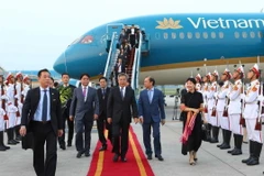 Hình ảnh Phó Thủ tướng Trung Quốc đến Hà Nội dự WEF ASEAN 2018