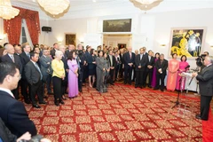 Quang cảnh buổi lễ. (Ảnh: TTXVN phát)