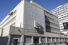 Đại sứ quán Mỹ tại Tel Aviv, Israel ngày 20/1. (Nguồn: AFP/TTXVN)