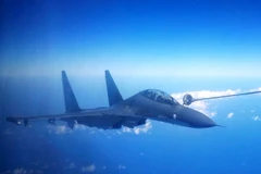 Máy bay chiến đấu Su-30 của Không quân Trung Quốc. (Nguồn: THX/TTXVN)