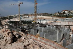 Công trường xây dựng tại khu định cư Ramat Shlomo ở Jerusalem ngày 8/11. (Nguồn: AFP/TTXVN)