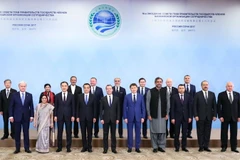 Các lãnh đạo Chính phủ tại Hội nghị Hội đồng SCO ở Sochi ngày 1/12. (Nguồn: THX/TTXVN)