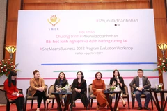 Hội thảo Chương trình “Phụ nữ là Doanh nhân”: Bài học kinh nghiệm và định hướng tương lai,” ngày 10/1. (Ảnh: Vietnam+)