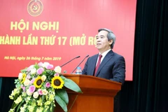 Đồng chí Nguyễn Văn Bình - Ủy viên Bộ Chính trị, Bí thư Trung ương Đảng, Trưởng Ban Kinh tế Trung ương phát biểu chỉ đạo tại Hội nghị. (Ảnh: BTC/Vietnam+)